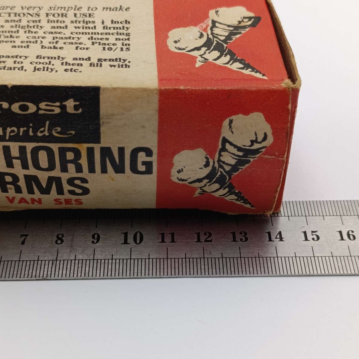 Lot of 2 sets of six Krost Cream Horn Shapes in boxes