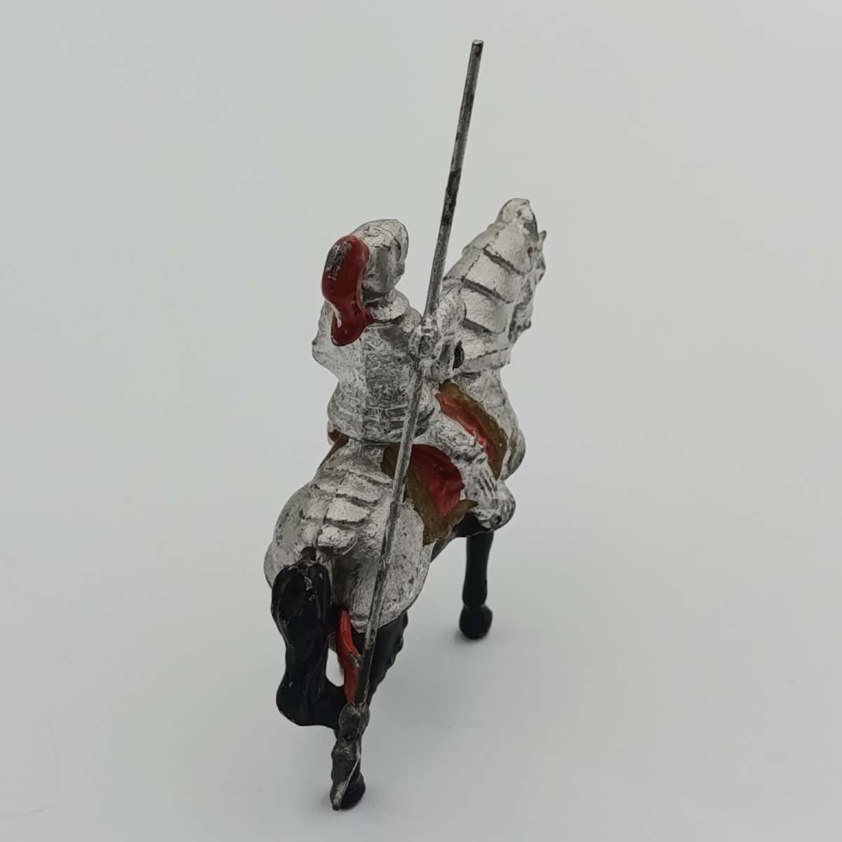 Vintage lead soldier knight on horse