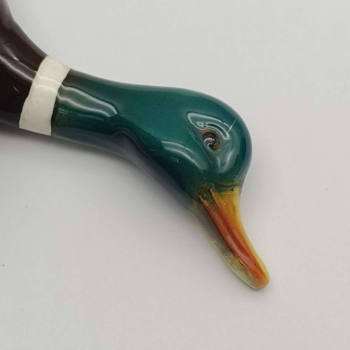 Vintage porcelain flying wall duck figurine