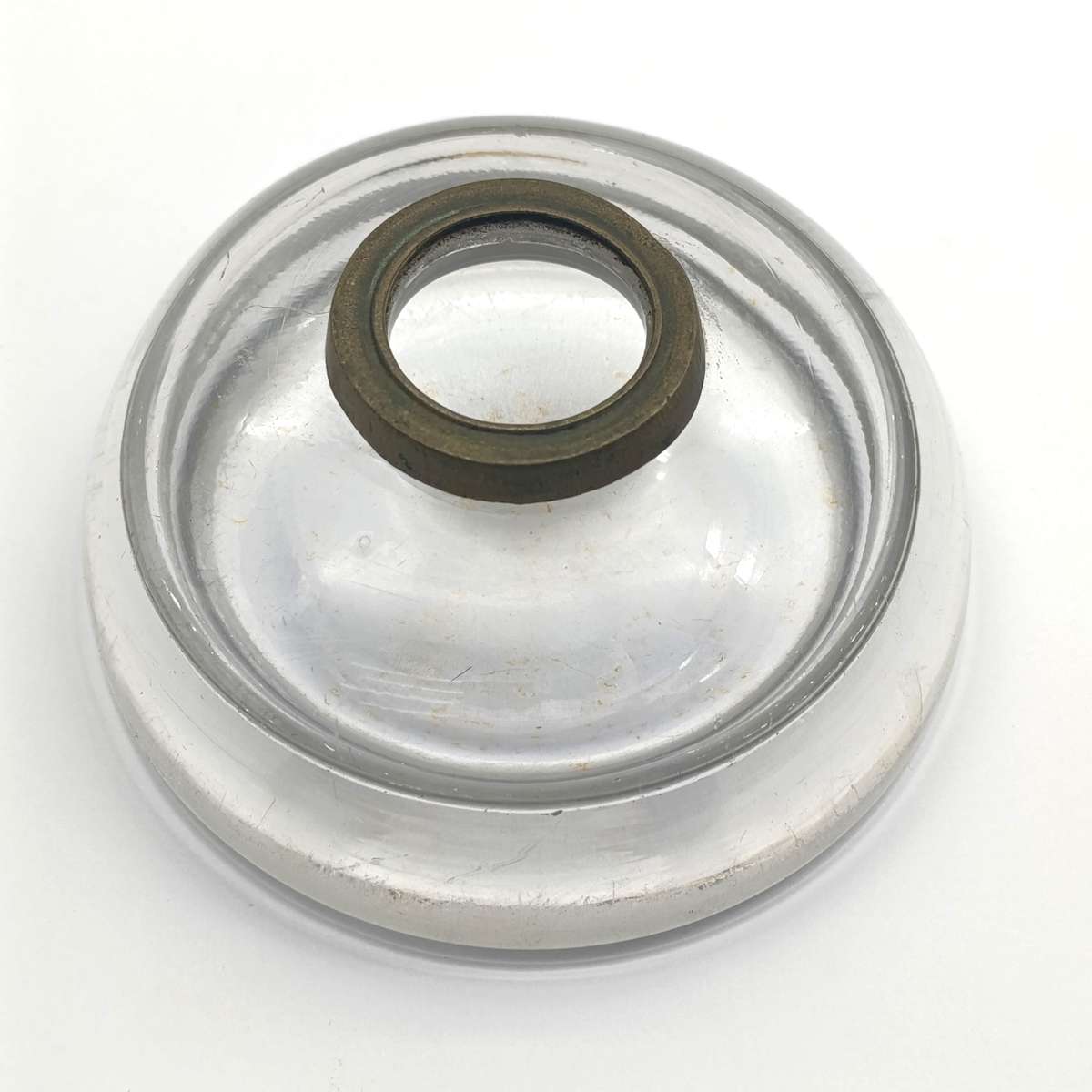 Art Nouveau vintage ink well with lid