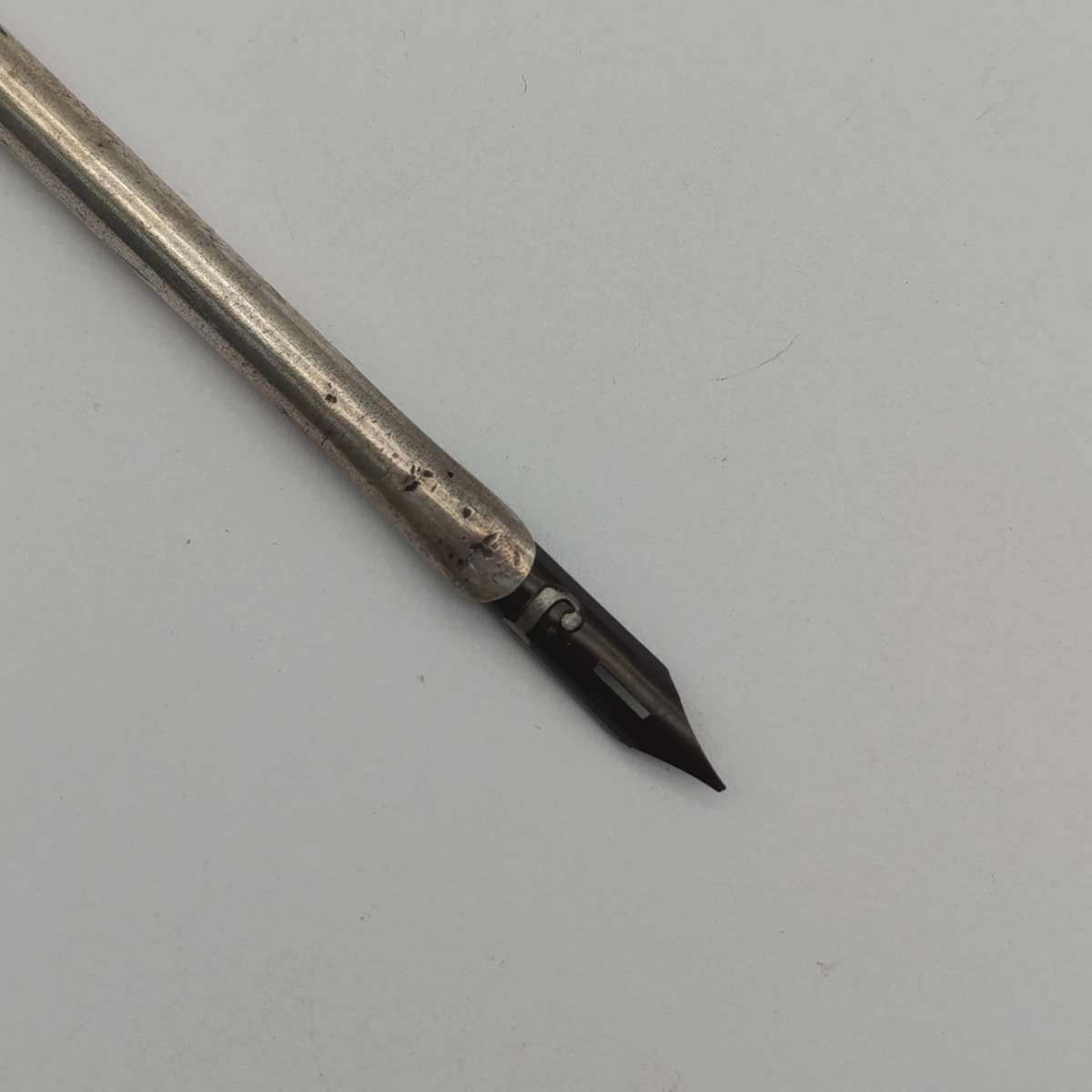 WW2 Italian Fascist silver dipping pen - no hallmarks