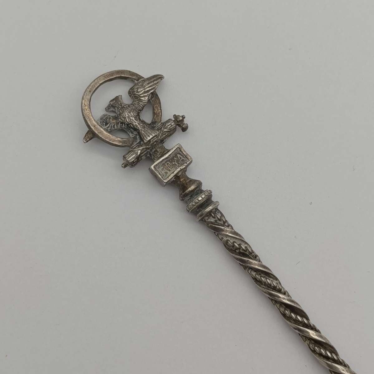 WW2 Italian Fascist silver dipping pen - no hallmarks