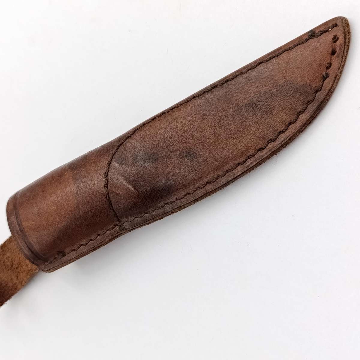 Original Helle Norway fixed blade knife with leather sheath