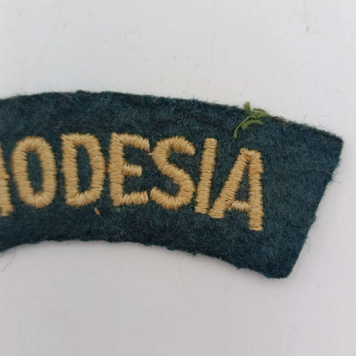 Pair of Rhodesian Army cloth shoulder titles