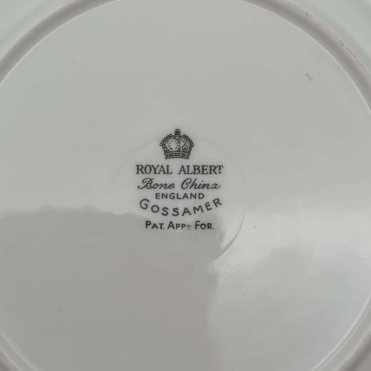 Vintage Royal Albert Gossamer porcelain trio - Green
