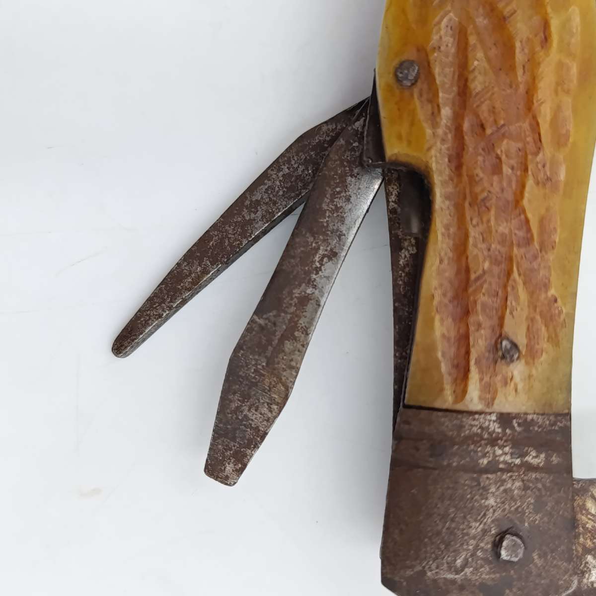 Vintage Hobo knife with spoon and fork - corkscrew broken