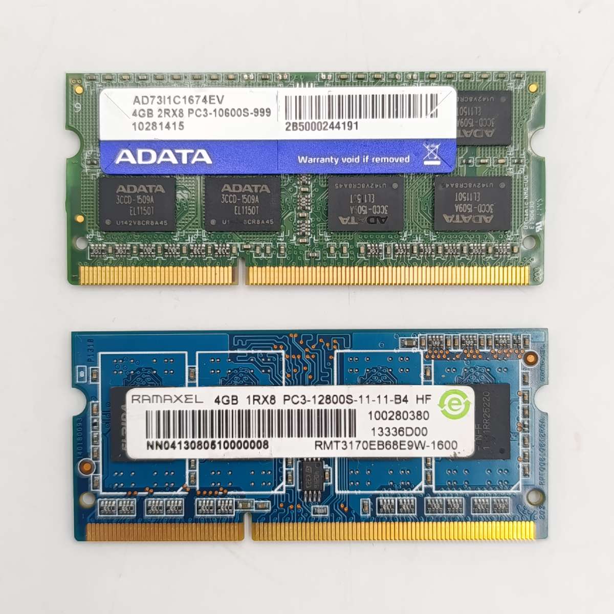 Lot of x2 4GB RAM cards - Ramaxel Ardata