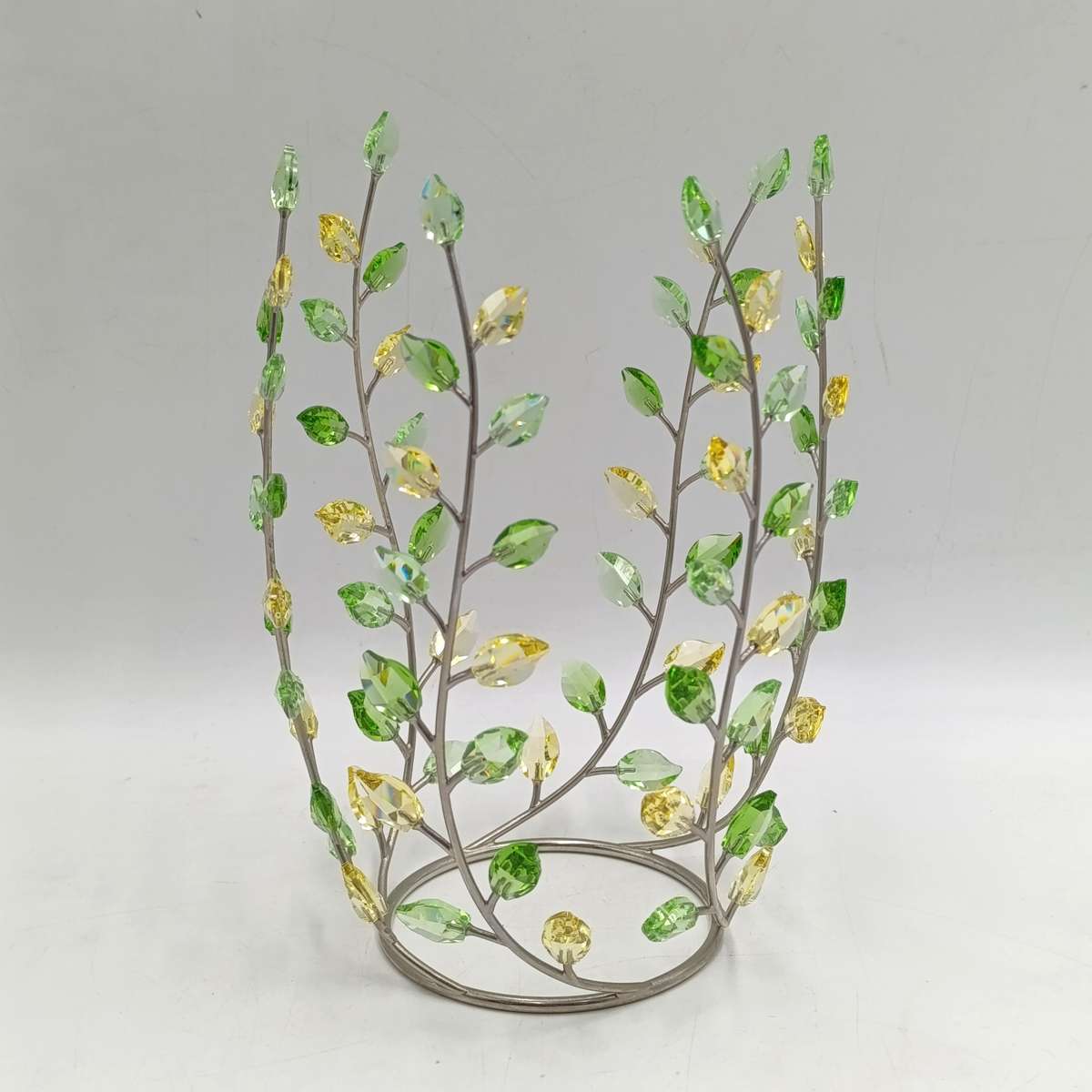 Swarovski Jonquil  Leaves Vase - designed by Yasmine Hurel - in box