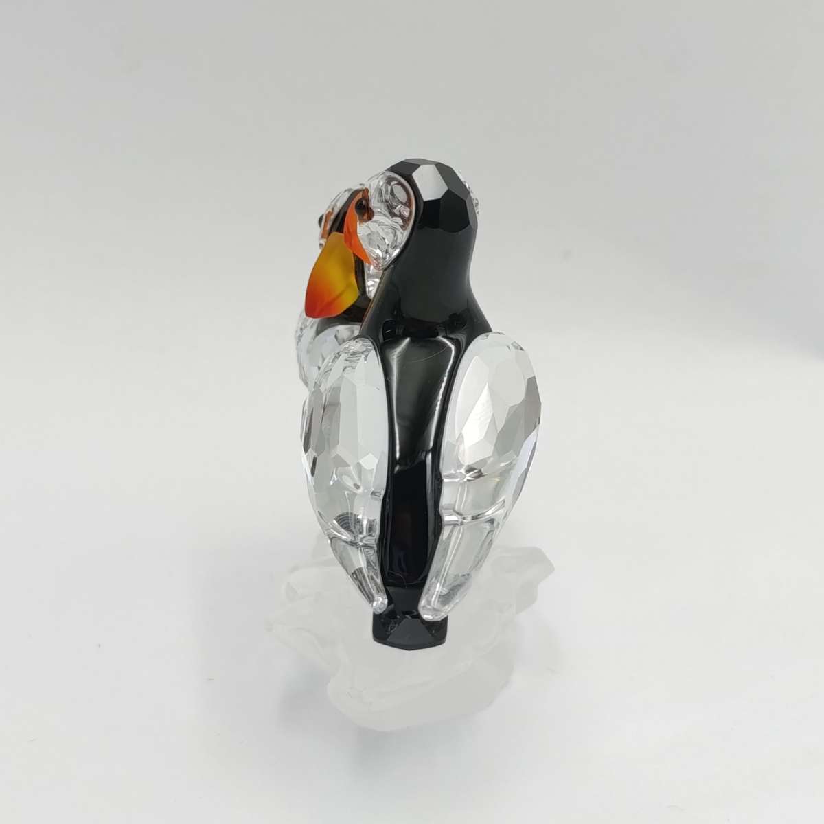 Swarovski silver crystal Puffin birds #008 figurine in box
