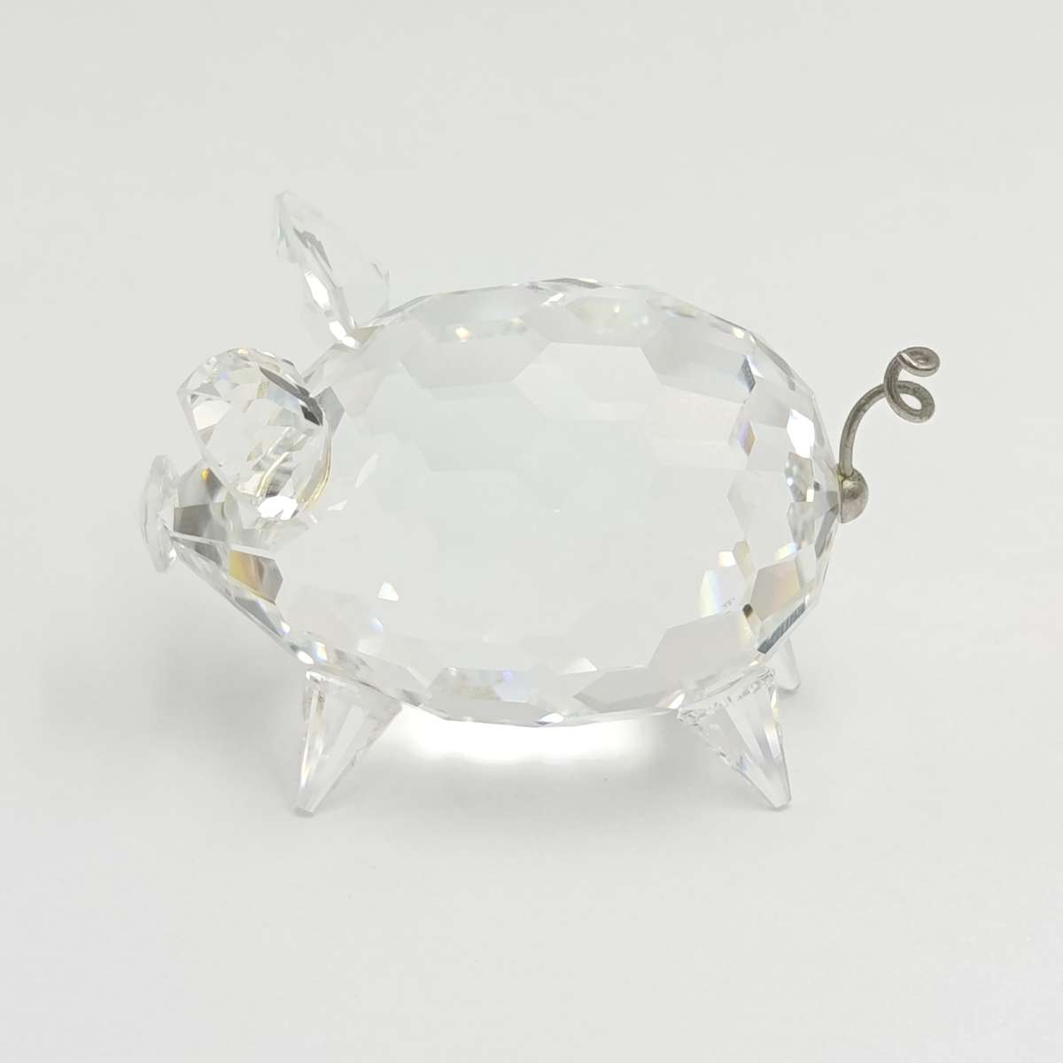 Swarovski silver crystal Mini Pig figurine #7638 in box