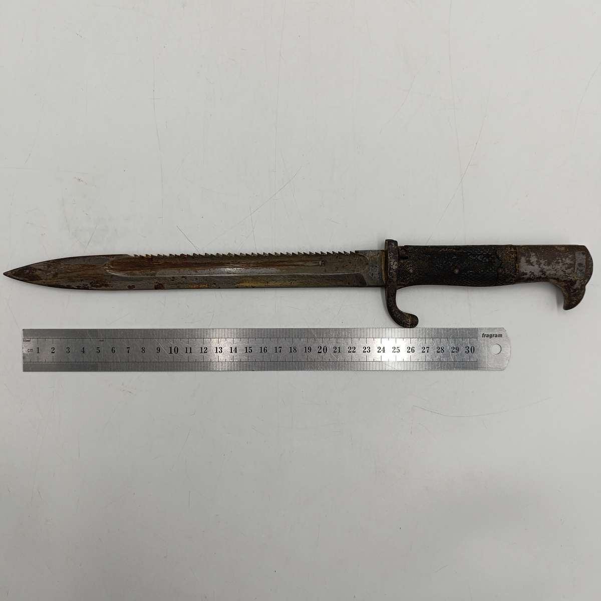 German KS98 Erfurt Sawback bayonet - KS 1644 - sheath no. KS 11168