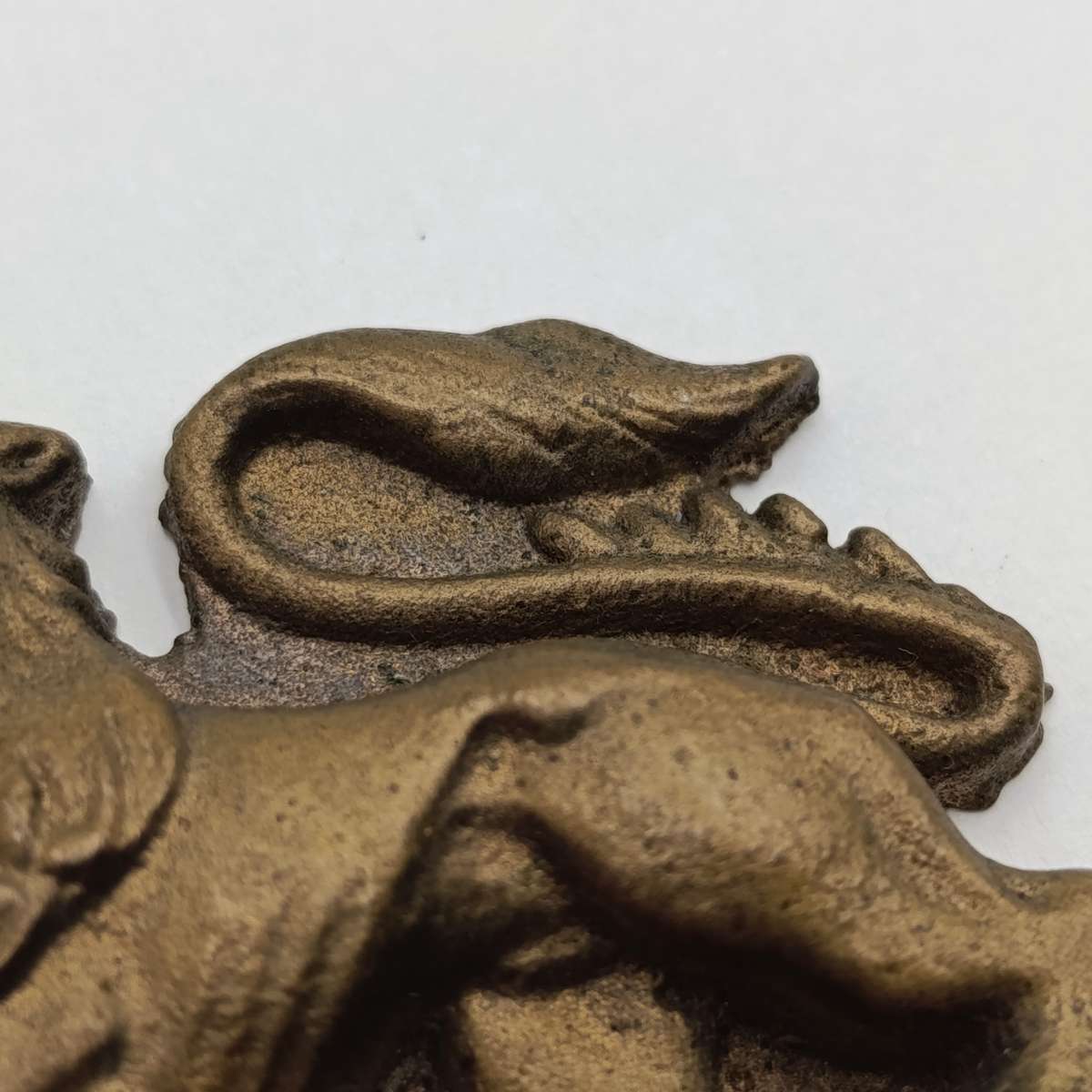 SA Navy solid brass Lion crest