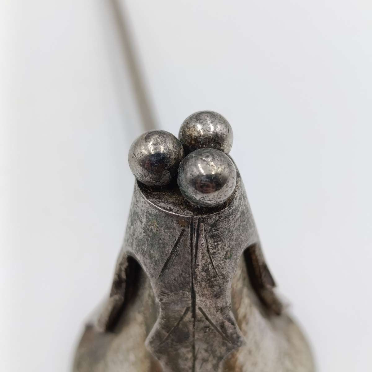 Vintage Christmas silver plated candle snuffer