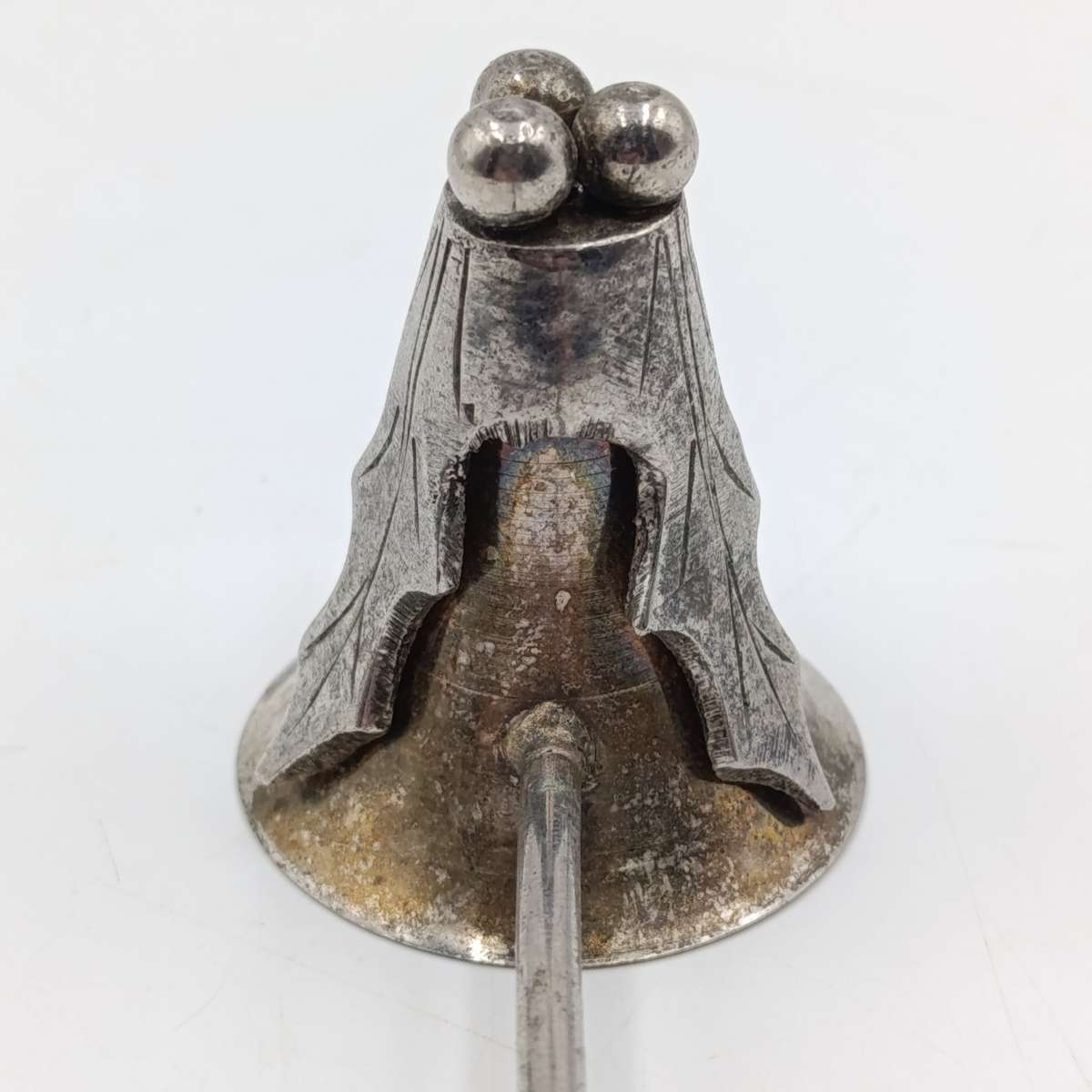 Vintage Christmas silver plated candle snuffer