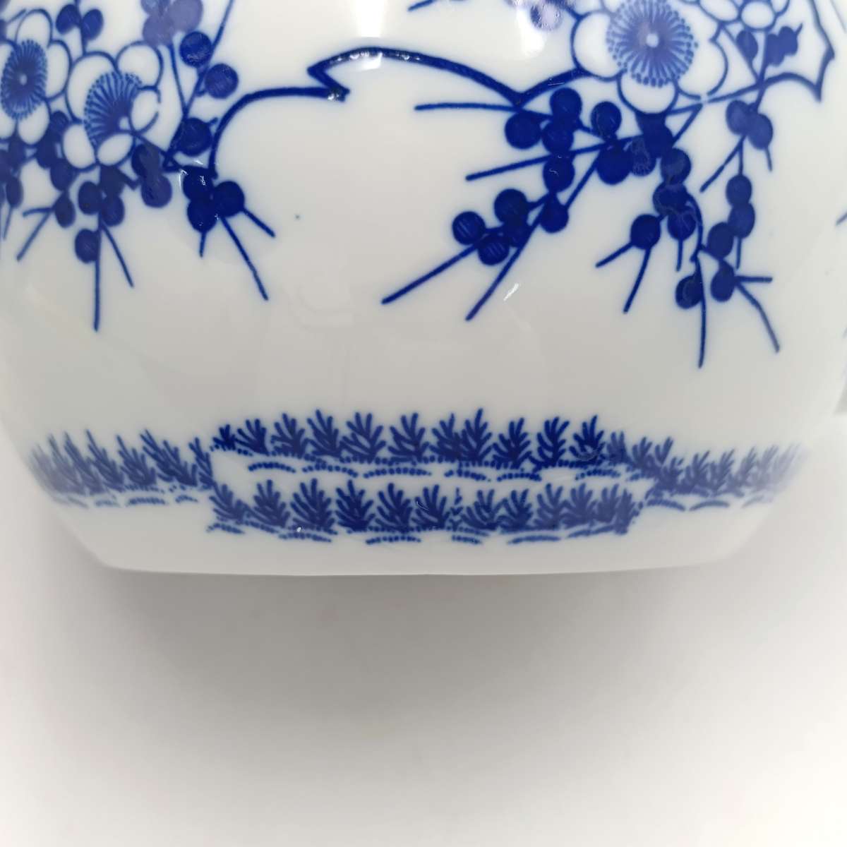 Vintage Japanese porcelain teapot with burner for candle