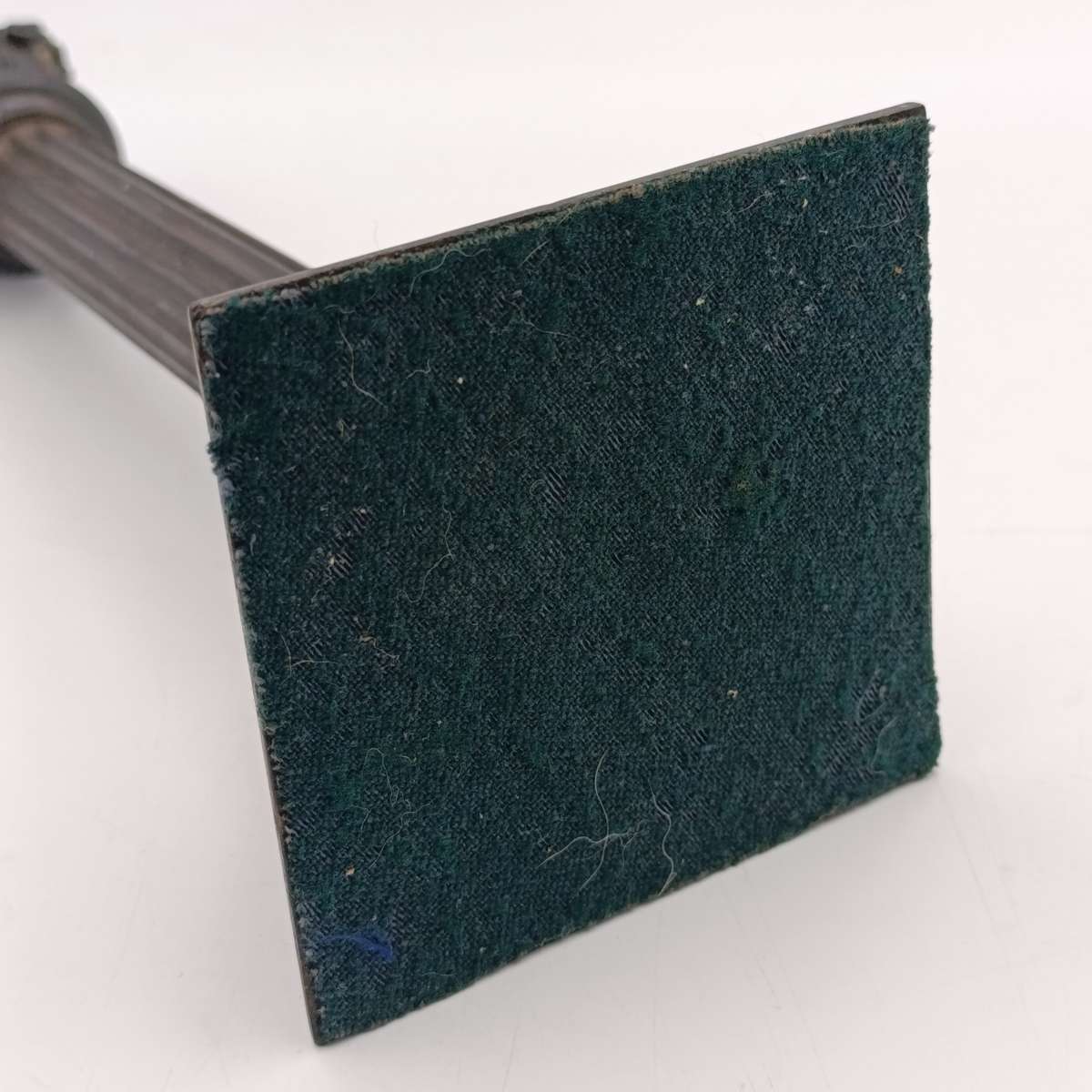 Boer War  POW Prisoner of war ebony candlestick inscribed Boer Camp Ceylon 1901