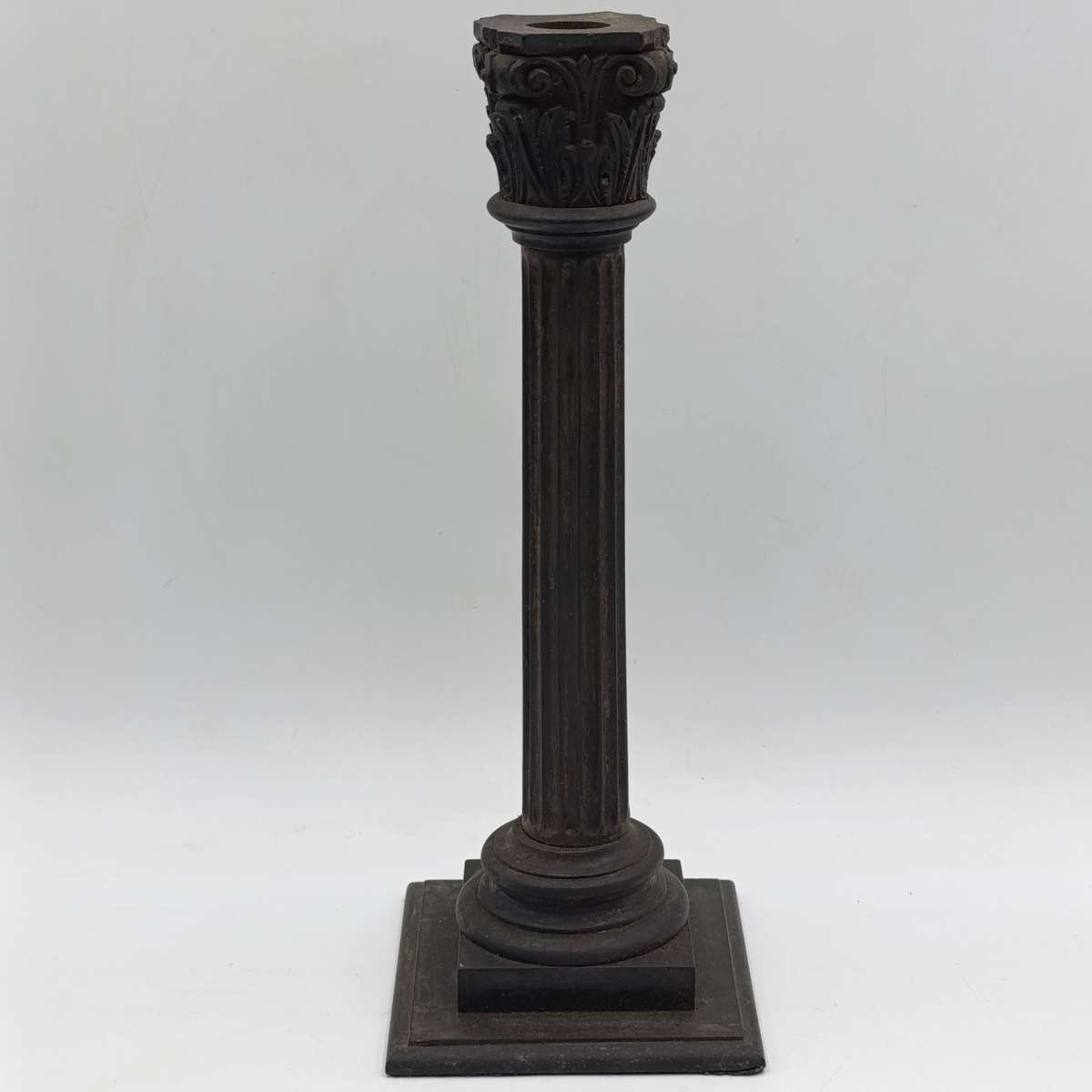 Boer War  POW Prisoner of war ebony candlestick inscribed Boer Camp Ceylon 1901