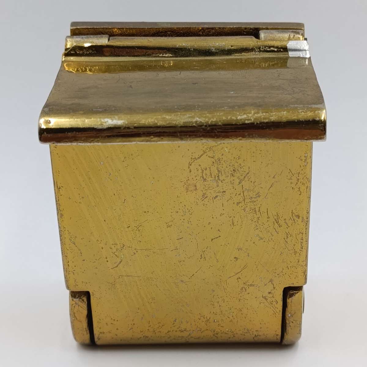 Vintage brassed Railways train cabin ashtray - wall mount