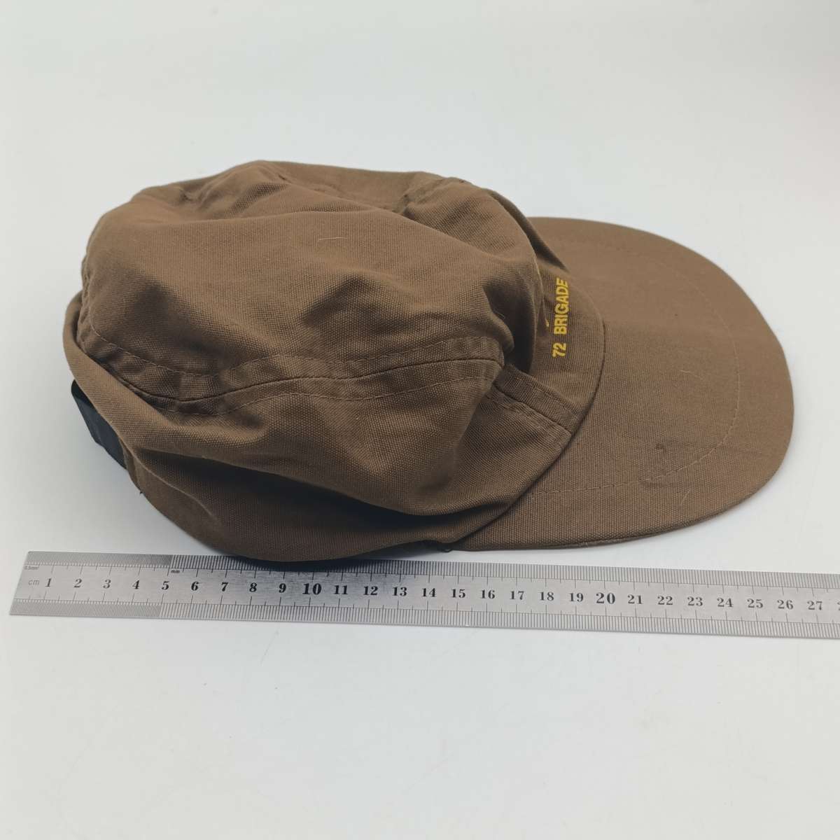 SADF signal corps 72 Brigade nutria flap cap - sweat band loose