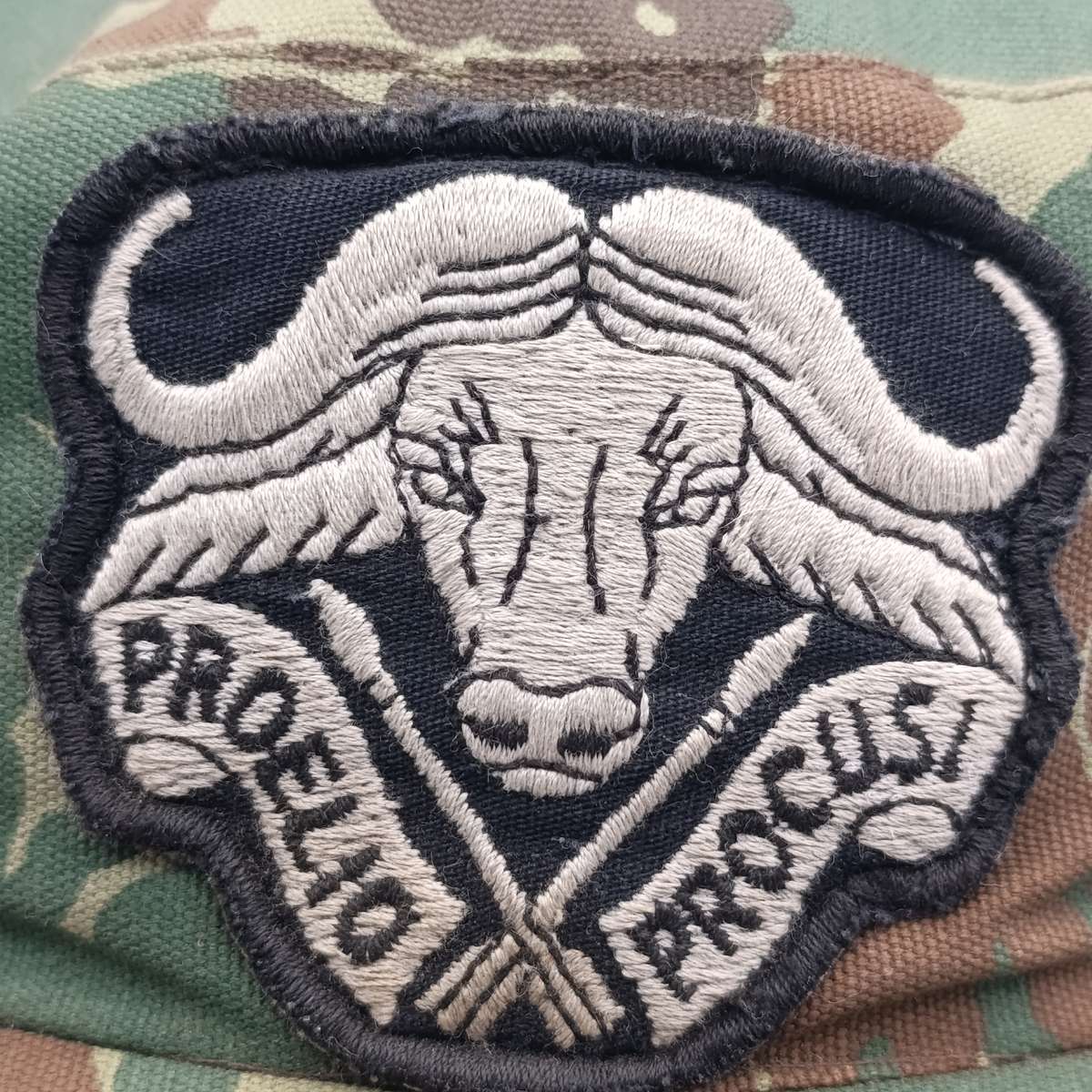 SADF 32 battalion camo cap with cloth badge