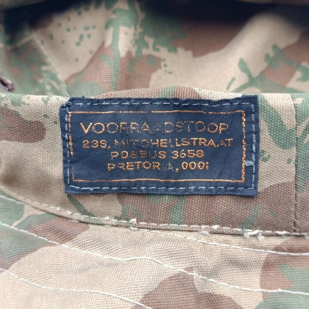 Old Police task force Koevoet camo bush hat