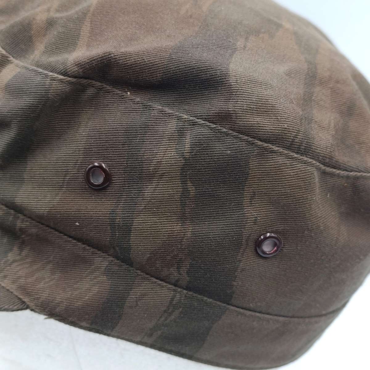 SADF Recce issue Cuban lizzard camo cap - size 58 - peak cracked