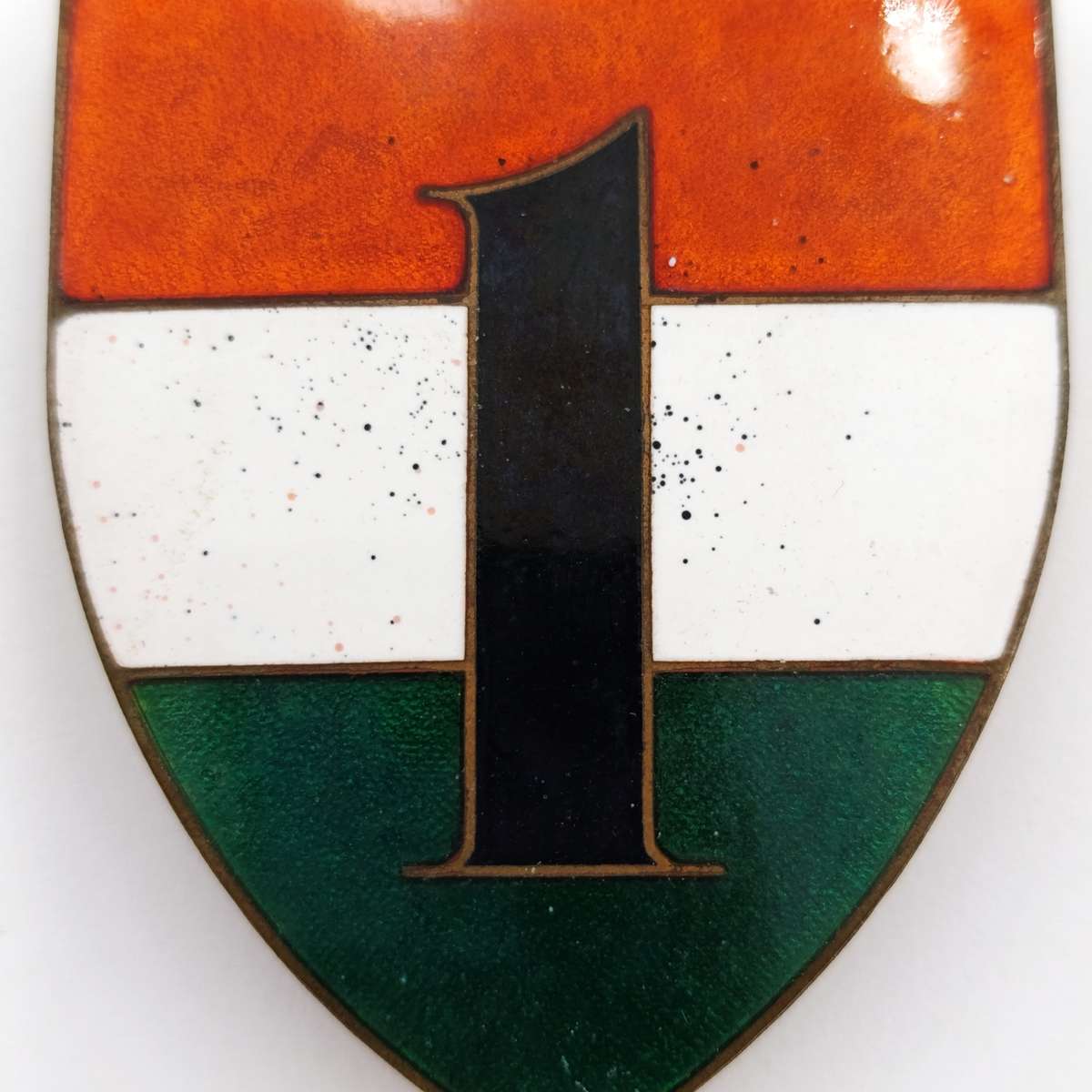 Transkei 1st Battalion shoulder flash - enamel type