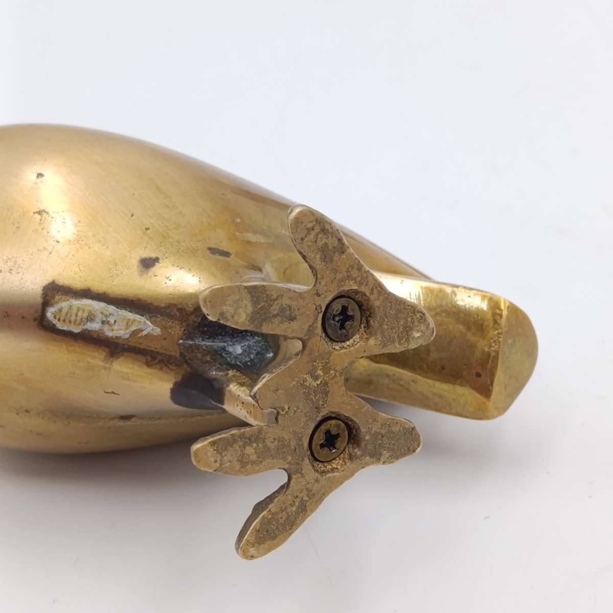 Vintage brass owl figurine