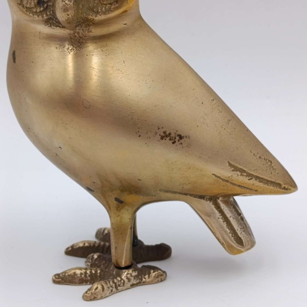 Vintage brass owl figurine
