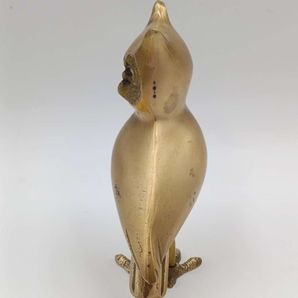 Vintage brass owl figurine