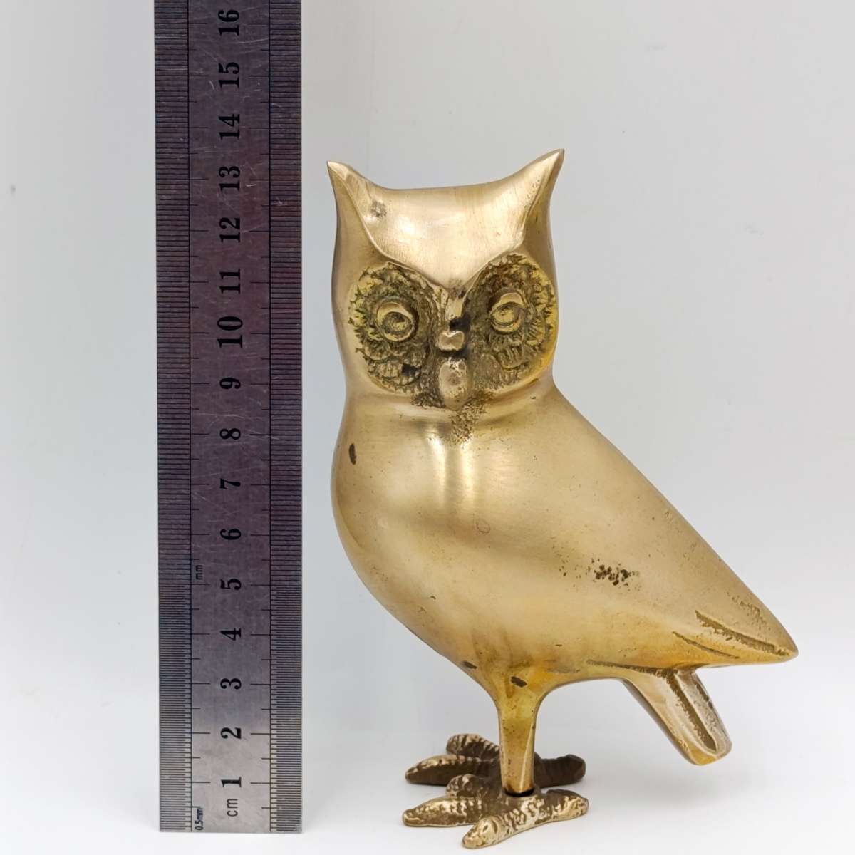Vintage brass owl figurine