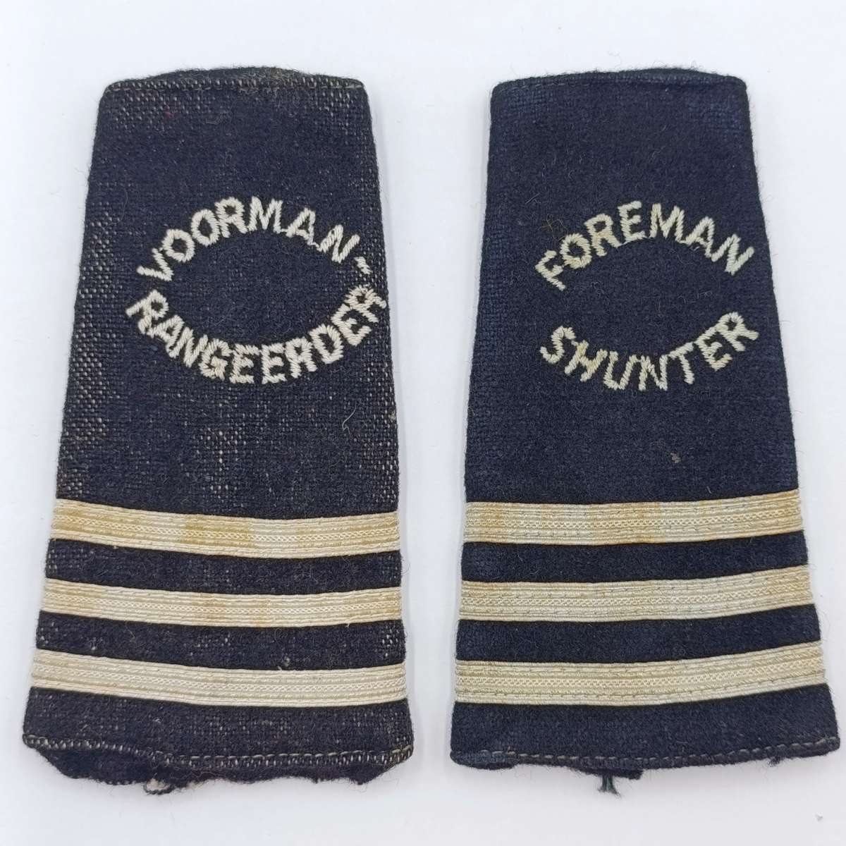 Pair of SA Railways Foreman - Shunter rank epaulettes