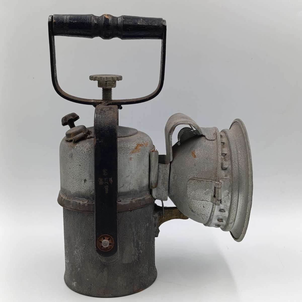 Vintage SA Transport carbide lantern - marked SAT/SAV