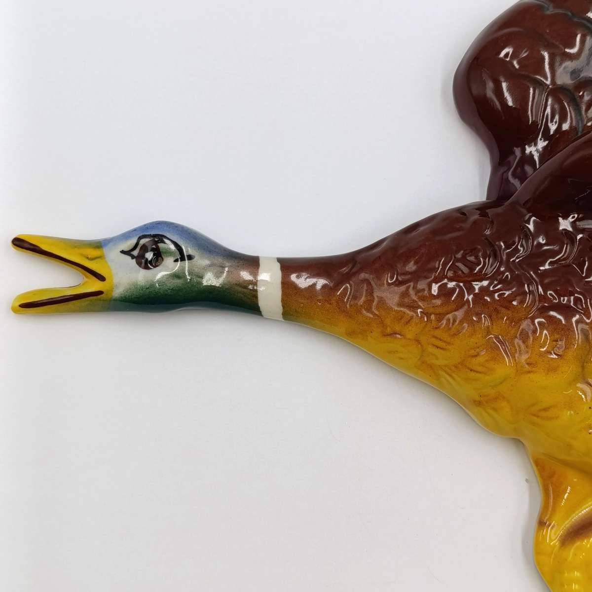 Vintage ceramic flying duck wall hanging