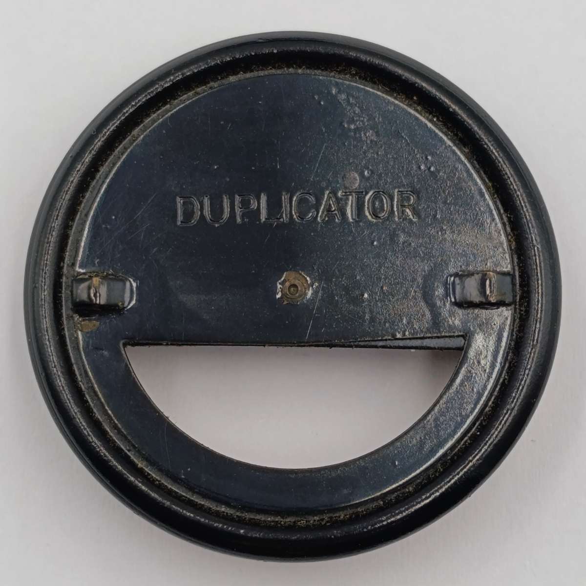Antique camera lens filter set in case