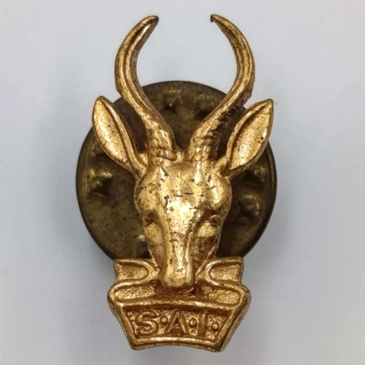 Pair of SA Infantry bokkop mess dress collar budges