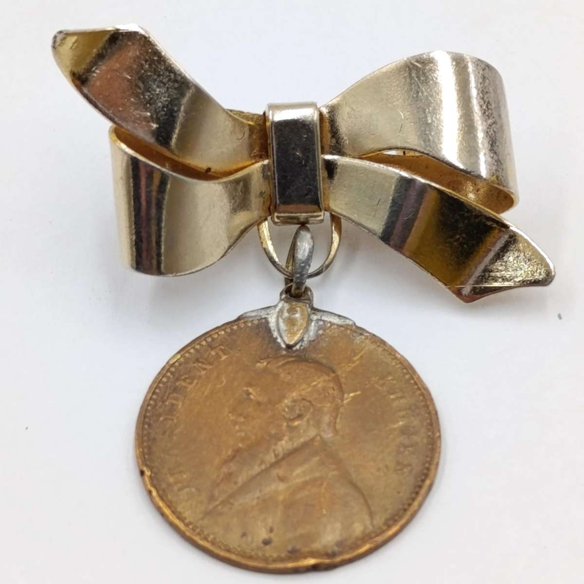 President Kruger 1900 Pro-Boer medallion with brooch