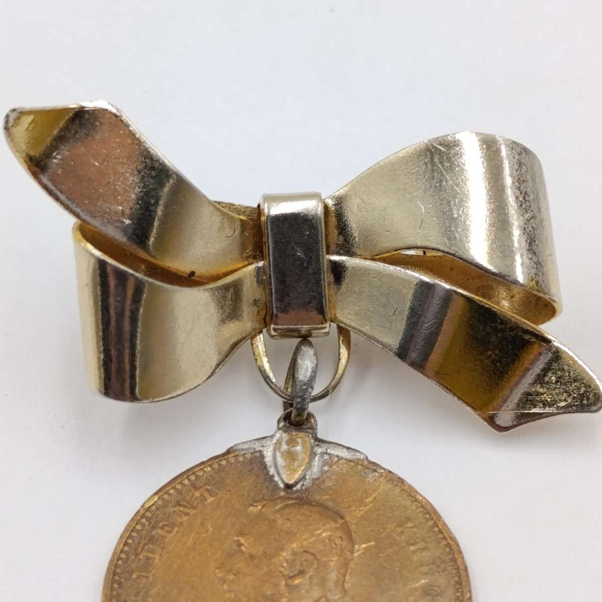 President Kruger 1900 Pro-Boer medallion with brooch