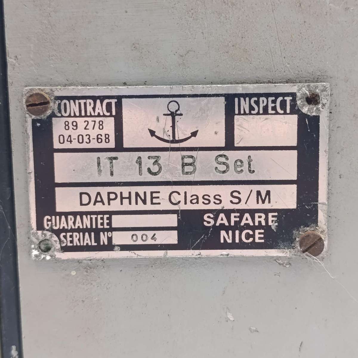 Vintage Weapons Intercom for Daphne class submarine