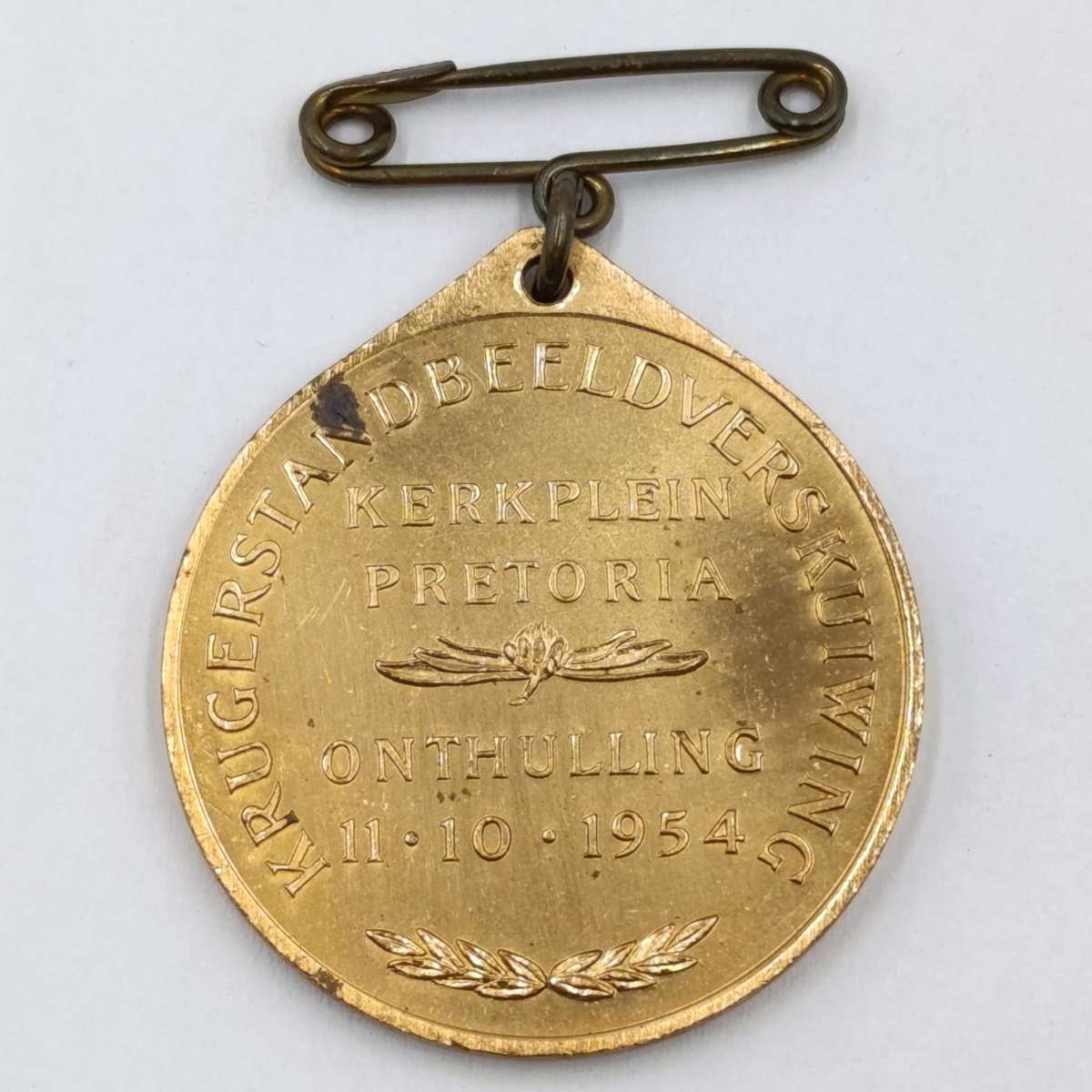 1954 Paul Kruger Standbeeldverskuiwing medallion