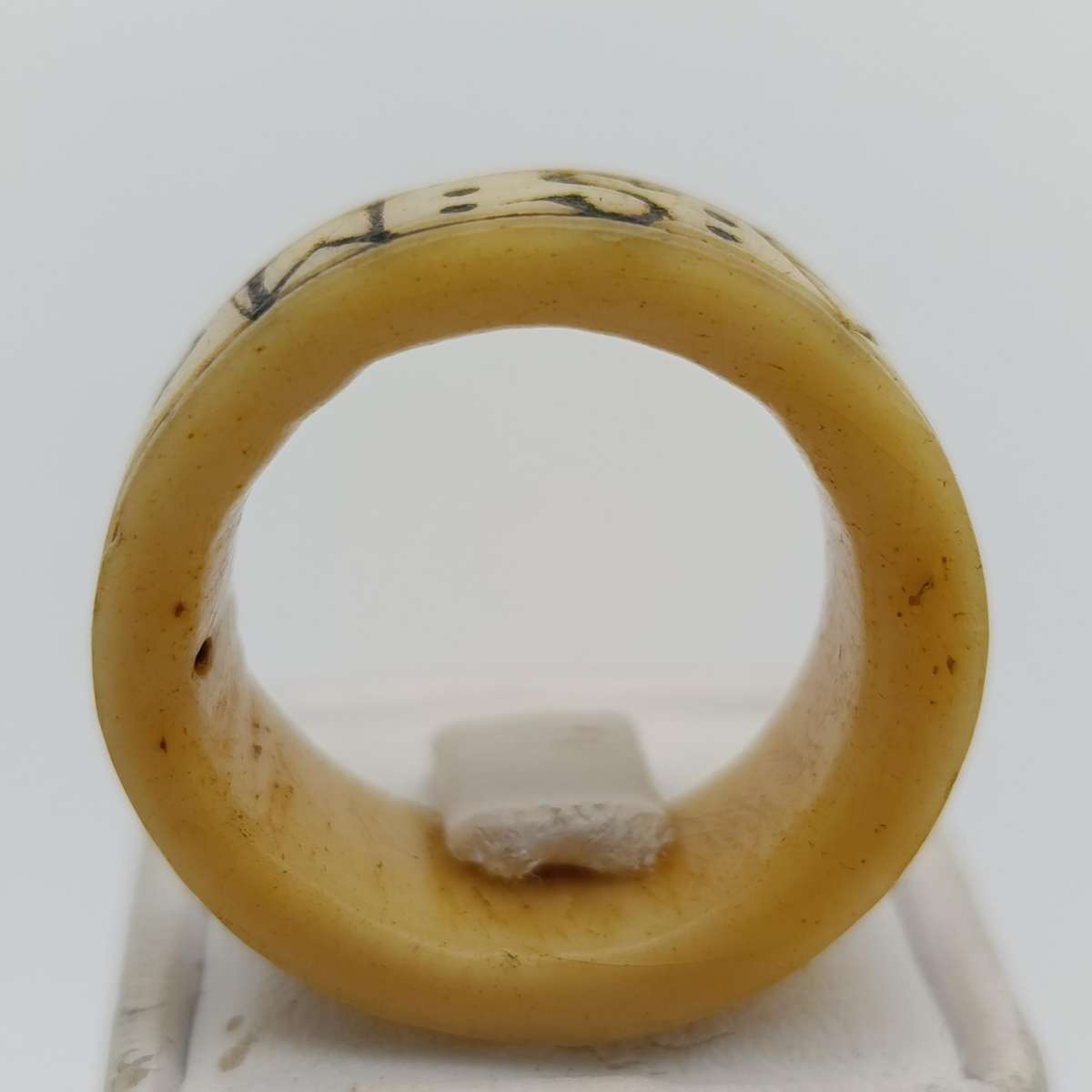 Boer War Prisoner of War ring made from bone by A.S. Marais