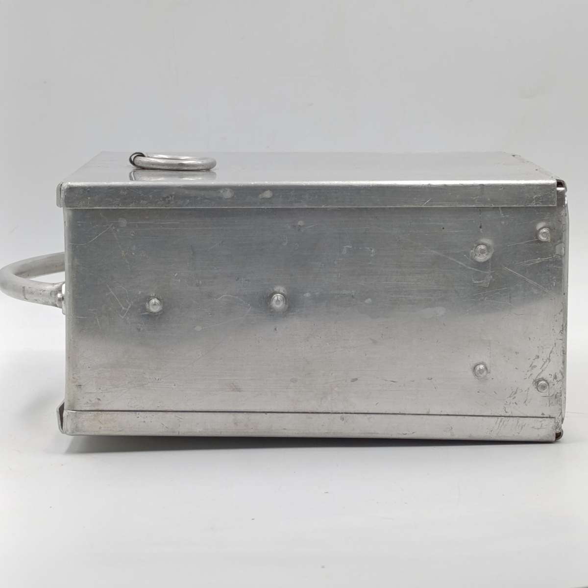 Vintage R.B Turner and Co. aluminium carry case with glass tubes