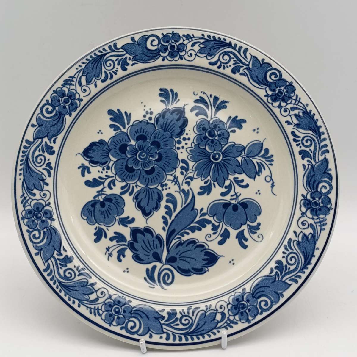 Vintage Blauw Delfts Distel handpainted porcelain plate