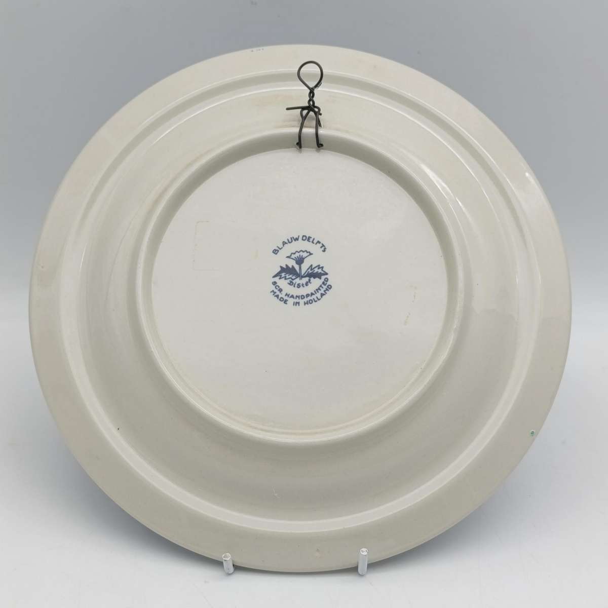 Vintage Blauw Delfts Distel handpainted porcelain plate
