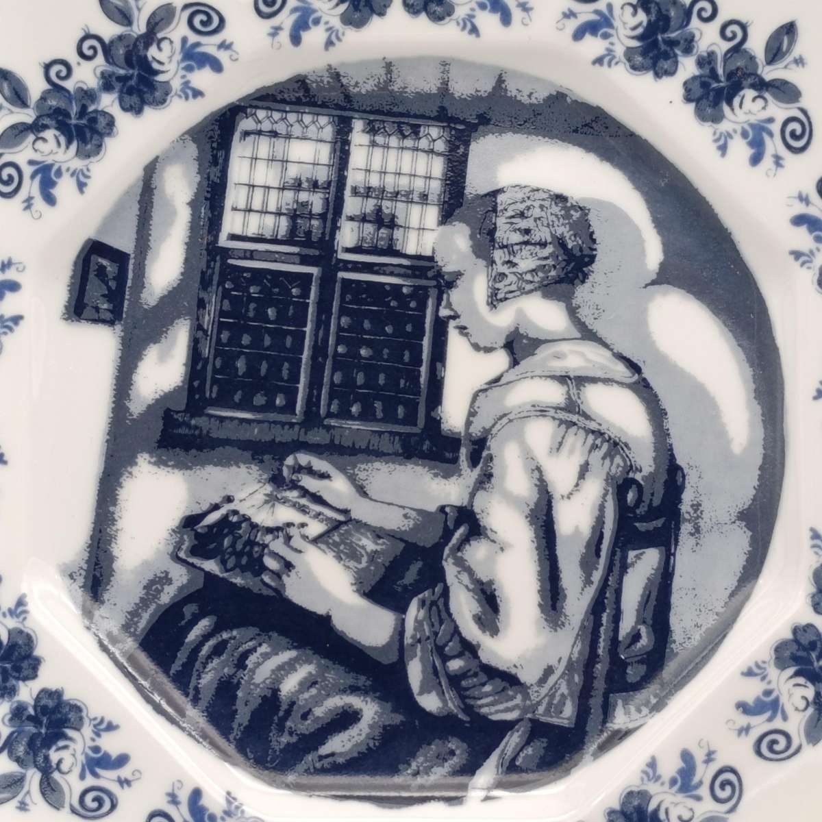 Delft The Lace Maker porcelain plate