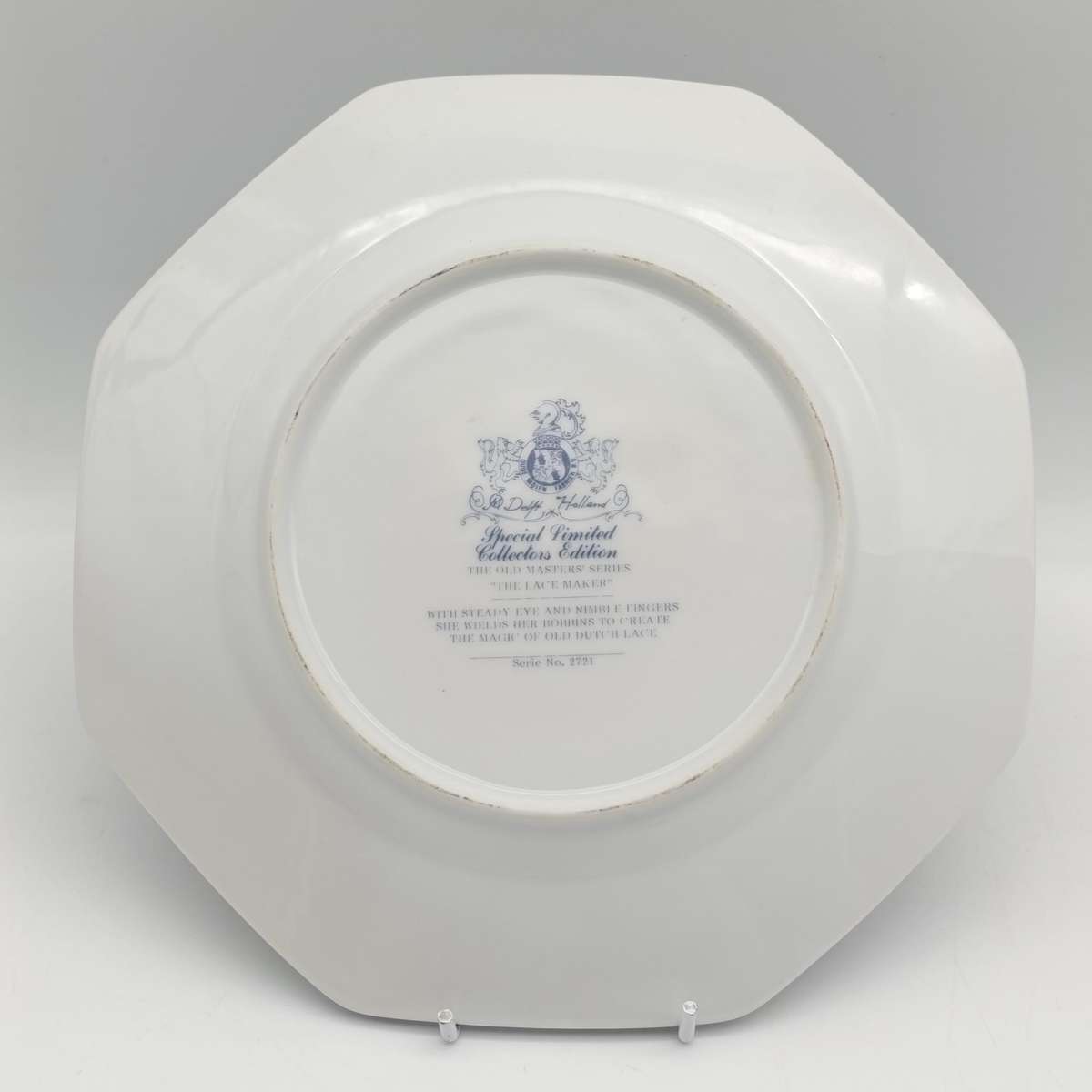 Delft The Lace Maker porcelain plate