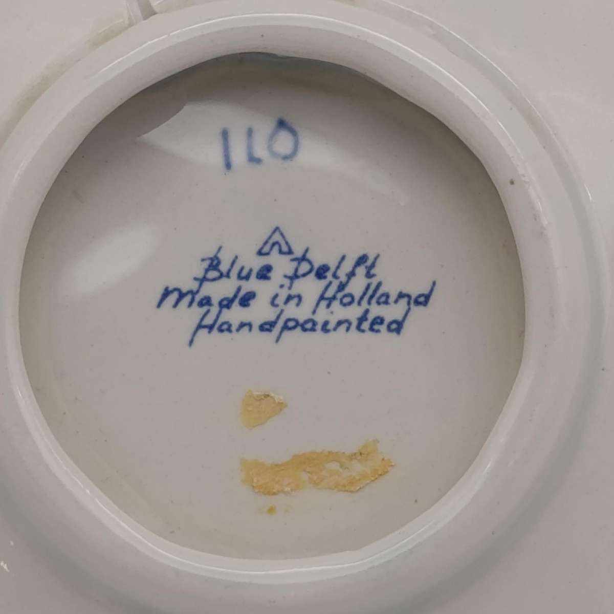 Vintage Blue Delft handpainted small wall hanging plate