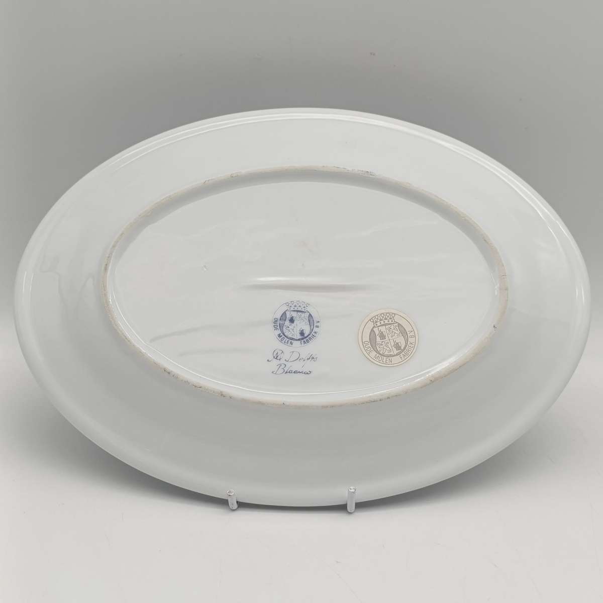 Vintage Delfts Blaauw oval porcelain plate