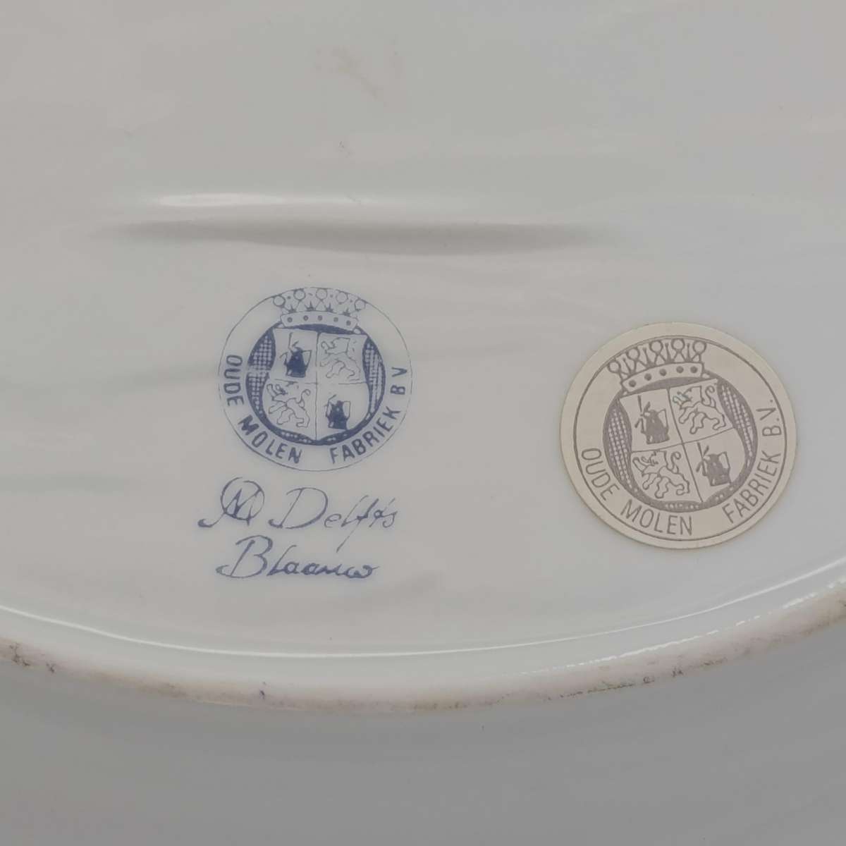 Vintage Delfts Blaauw oval porcelain plate