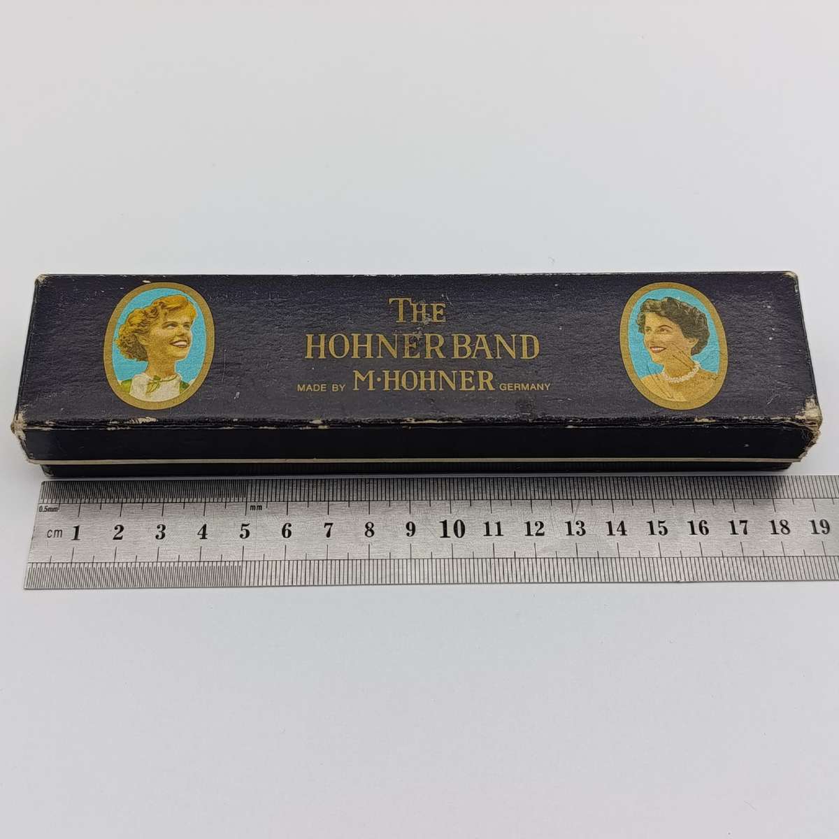 Vintage Hohner Band Harmonica C-key in box